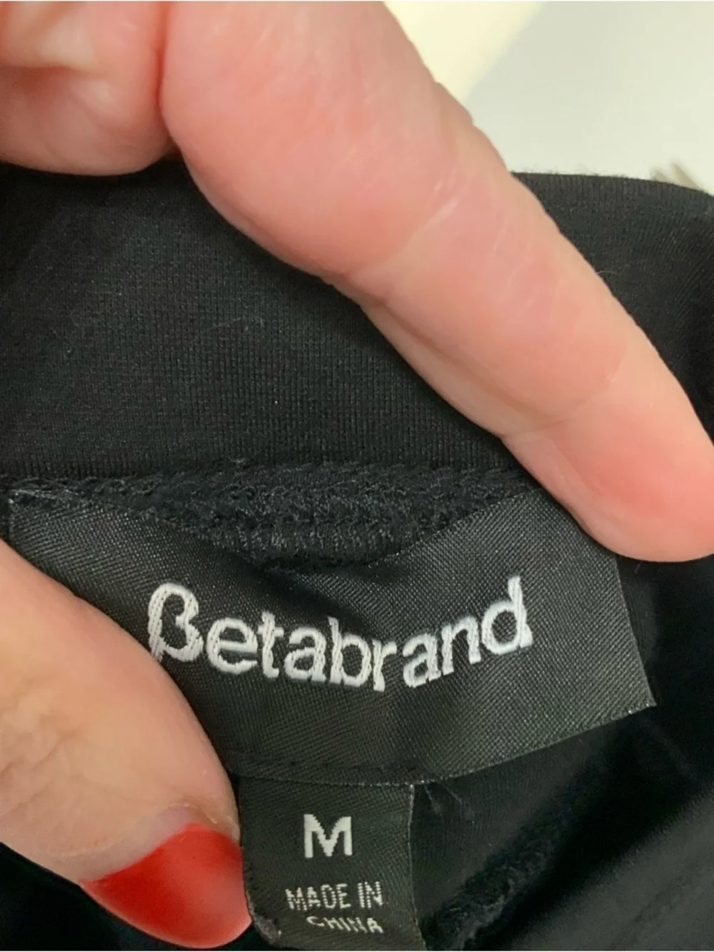 Betabrand‎ Medium The Sassiest Pants Black Skirt Overlay Crop Modest Athleisure